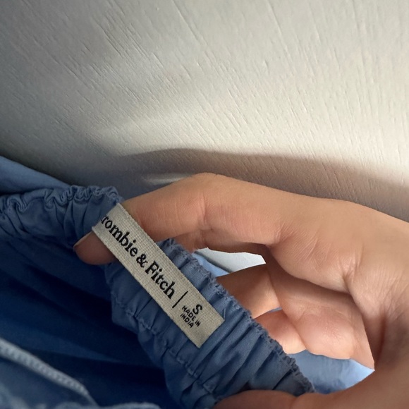 Abercrombie & Fitch blue tie-back midi dress, size S - Picture 3 of 5